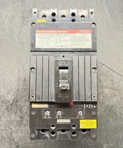 GE THLC234225 480V 3P 225A THLC Circuit Breaker Used - Picture 1 of 7
