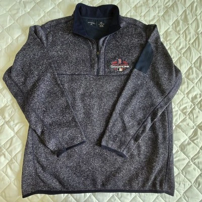 Boston Red Sox 2018 World Series Champions Sweater Men's 2XL 1/4 Zip Antigua - Image 1 of 4