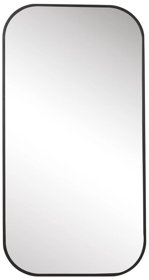Rectangular Vanity Wall Mirror Bronze Stainless Steel Frame 21" Wide Bathroom - Image 1 of 1