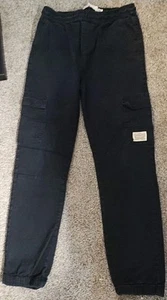 Youths Boys Levis Cargo Jogger Pants Black Size XL 13 15 Yrs 28x30 6 Pockets - Picture 1 of 5