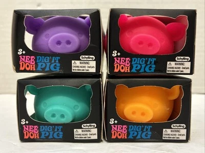 New*Schylling Dig' It Pig Nee Doh Stress Ball Squeeze Fidget Toy - Image 1 of 2