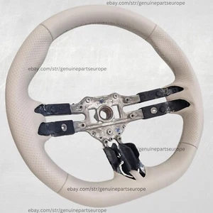 Mercedes Benz W223 W213 W206 W177 63 AMG EQE 2021+ Steering Wheel Rim BEIGE - Picture 1 of 12