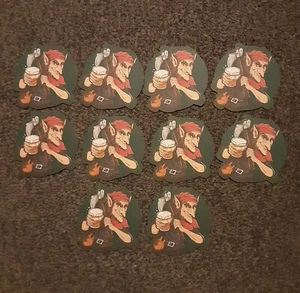 Wychwood Brewery new Hobgoblin beer mat coasters x 10 homebar mancave display - Picture 1 of 3
