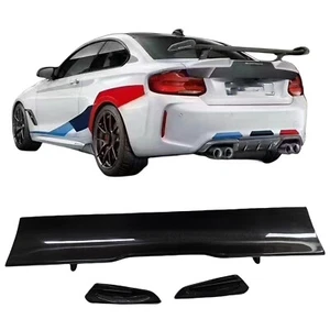 Carbon Fiber Rear Trunk Spoiler Wing For BMW 2 3 4 Series M2 M3 M4 F22 F80 F82 - Picture 1 of 9