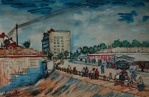 Rare fine unique Paris painting, signed Vincent van Gogh, w COA - Picture 1 of 11