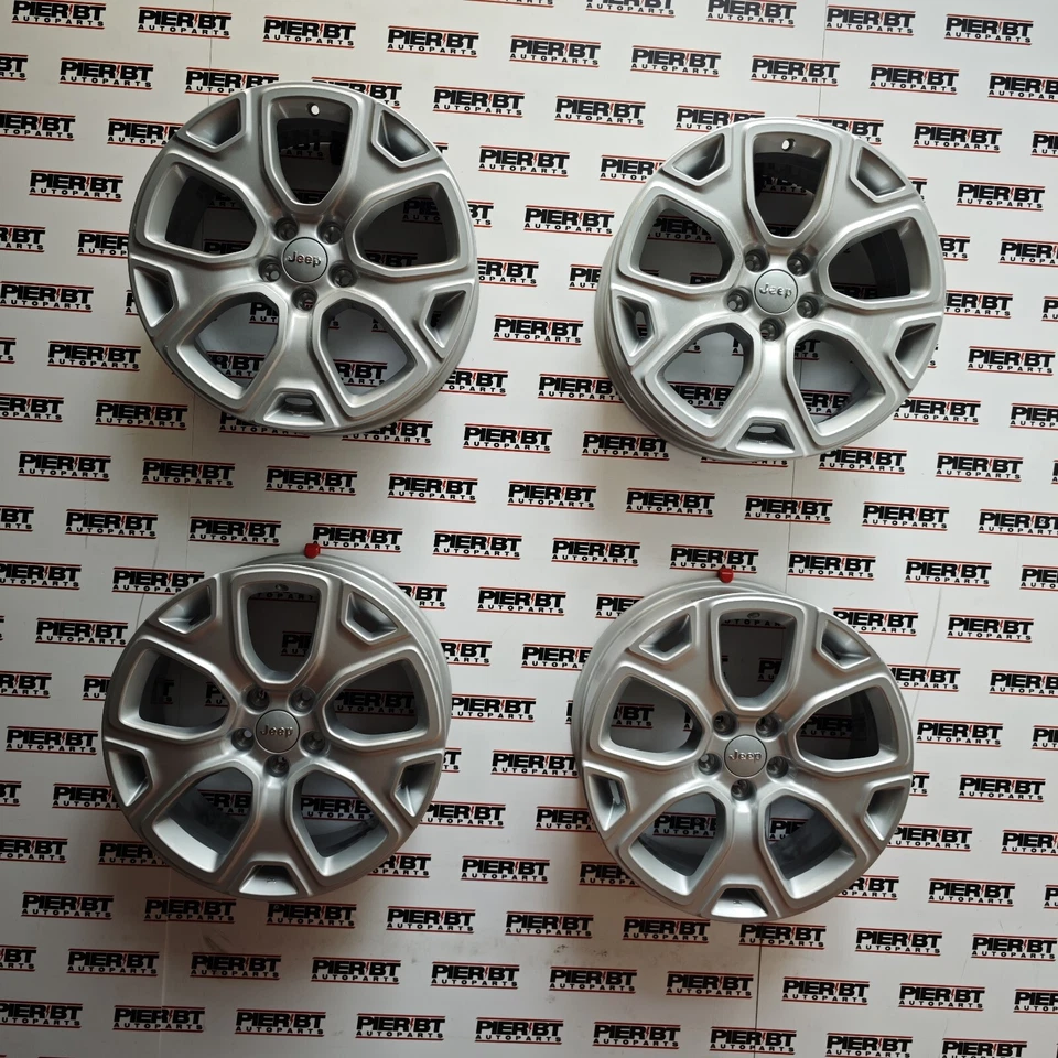 4 Cerchi  In Lega Originali Jeep Renegade Compass  18 Nuovi Cod 735668153 + Tpms - Imagen 1 de 4