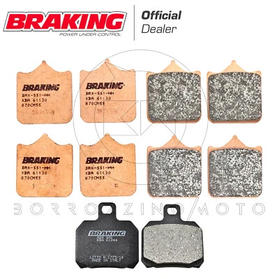 PASTIGLIE FRENO BRAKING ANTERIORI + POSTERIORI DUCATI 749 2005 2006 2007 Foto 1 de 2