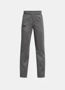 New Under Armour Big Boys fleece Pants Gray YXL (18-20) - Picture 1 of 2