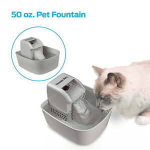 50 oz. Pet Fountain Automatic Water Fountain for Dogs and Cats