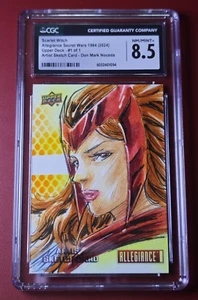 2024 UD Allegiance Secret Wars Artist Sketch Scarlet Witch 1/1 Don Mark Noceda - Picture 1 of 2
