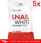 5x SNAIL BODY WHITE COLLAGEN SOAP. X10 Whitening Skin to Bounce Looks Radiant 