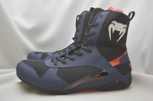 Venum Elite Boxing Shoes - Navy/Black/Red Mens size 13.5 - Picture 1 of 4