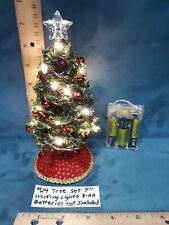 Dollhouse Miniature 7" Christmas Tree #24 (working lights)
