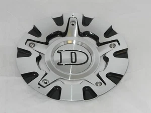 DEMODA CONCEPT AVIATOR MACHINED AND BLACK WHEEL RIM CENTER CAP 6-7/8" DIAMETER - Picture 1 of 2