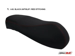 Piaggio Vespa GTS 300 2019 Motok Seat cover Anti slip Red Stitching B1075\A - Picture 1 of 3