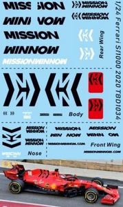 1/24 Missing Decals for Ferrari SF1000 2020 ( X Centauria) Decal TBD1034 - Imagen 1 de 4