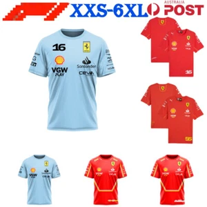 Men 2024 Racing Team T-shirt Short Sleeve Tee Shirt Tops Costume Cycling Clothes - Picture 1 of 23