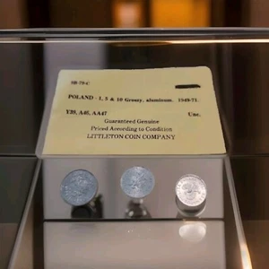 🇵🇱 Poland  1, 5, 10 Groszy 1949-71 Aluminum Coins Uncirculated Littleton  - Picture 1 of 12