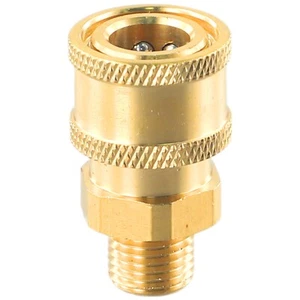 Messing 5000 PSI Hochdruckreiniger Schnellkupplung M22 auf 1/4 Stecker Kupplung Adapter - Bild 1 von 22