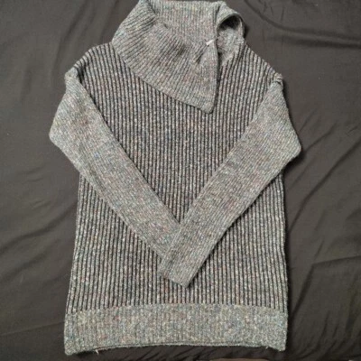 Suéter para mujer LEO & NICOLE capucha mediana cuello cremallera verde algodón acrílico lana  Foto 1 de 4