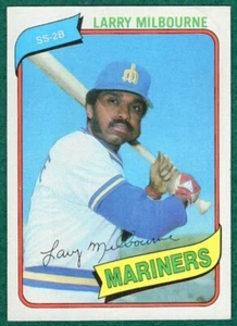 Larry Milbourne - 1980 Topps #422 - Seattle Mariners Baseball Card - Picture 1 of 2
