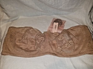 Dobreva Size 40E Bra No Padding Strapless Lace Underwire Multiway See-through - Picture 1 of 4