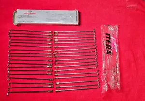 Motorcycle Wheel Spokes & Nipples 172mm Chromed Steel Set of 36 - Picture 1 of 6