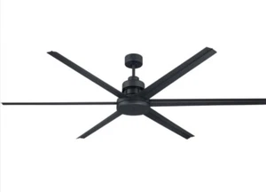 Craftmade 80” Mondo Flat Black DC Remote Damp Rated Ceiling Fan MND80SB6 - Picture 1 of 2