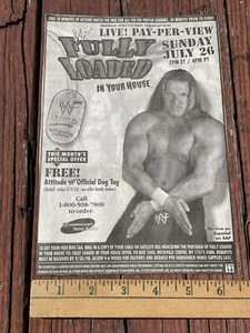 WWF WWE Triple H DX Fully Loaded In Your House Ad Clipping - Picture 1 of 1