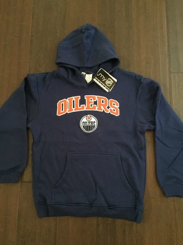 Edmonton Oilers NEW Youth XL Hooded Sweatshirt . NHL Hockey X-Large NWT Gift Kid Cover