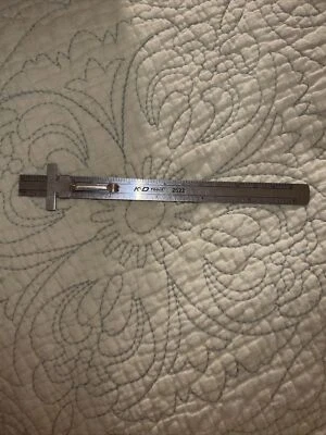 1 PC 6" STAINLESS STEEL POCKET PRECISION RULER READ IN METRIC MM & ENGLISH 1/64" - Image 1 of 4