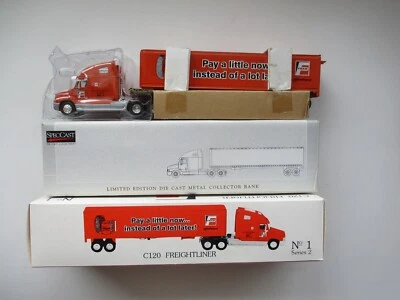 RARE FRAM No.1 Series 2 Freightliner Tractor Trailer C120 SEMI 1/64 SPECCAST DCP - Image 1 of 4
