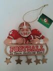 New Kurt S Adler Football Is There Anything Else? Christmas Ornament W7445