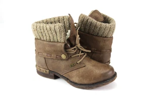 Botas mujer Rieker T.37 botines botas invierno marrón COMO NUEVAS F 902 - Imagen 1 de 5