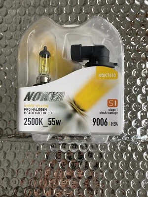 Nokya Hyper Yellow 9006/HB4 etapa 1 potencia de stock 55 vatios NOK7610 Foto 1 de 4