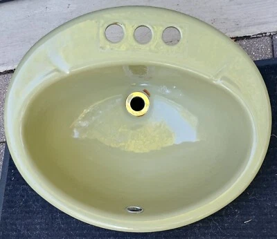 Fregadero de hierro fundido Kohler K2904 2904 verde oliva 19,25x16,25 17 DE COLECCIÓN RECOGIDA LOCAL Foto 1 de 4