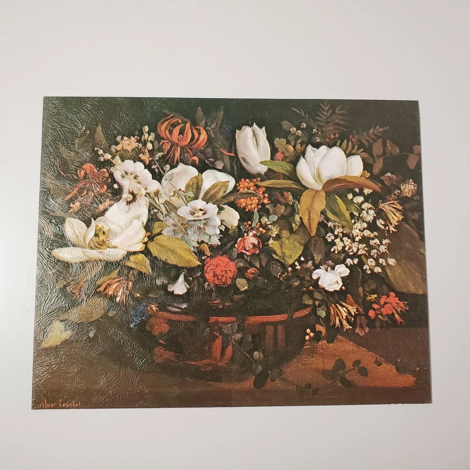 Vtg Conoco Gasoline Customer Appreciation 10"x8" Fine Art Print "Flower Basket" - Image 1 of 4