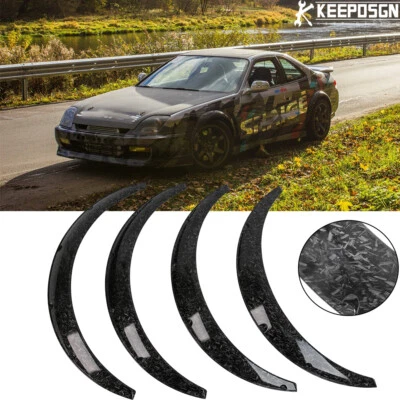Kit de 4 piezas de arcos de rueda de carrocería ancha para guardabarros patrón forjado para Honda Prelude Foto 1 de 4
