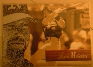 1996 (ATHLETICS) Pinnacle Aficionado #6 Mark McGwire