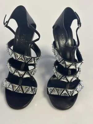 New Authentic Gucci Sequin high heel sandals for women - Image 1 of 4