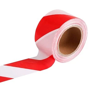 Absperrband Warnband 48 mm x 33 m PVC rot & weiß  - Bild 1 von 3