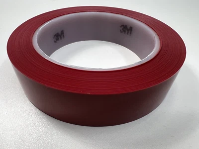 3M Polyethylene Tape 483 Red 1 in x 36 yd 5.3 mil Single Roll Bulk