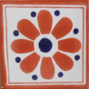 #C106) Muestra de Azulejos Mexicanos Cerámica Hecha a Mano 4x4 pulgadas, ¡CONSIGUE MUCHOS COMO NECESITES!¡! - Imagen 1 de 2