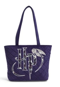 Vera Bradley Harry Potter Forbidden Forest Purple Velvet small tote NWT - Picture 1 of 6