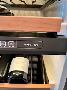 sub zero wine refrigerator model 430..aluminum and glass. Right hand hinge. - Picture 1 of 5