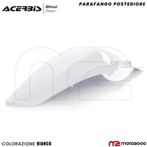 PARAFANGO POSTERIORE BIANCO ACERBIS HONDA CRF 250 R / 2006 2007 2008 2009 - Foto 1 di 4