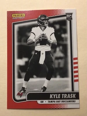 2021 Panini Instant Kyle Trask RC BLACK & WHITE ROOKIES Buccaneers  #BW20 - Image 1 of 2