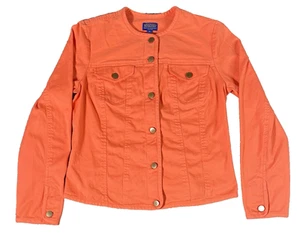 Pendleton Jacke Damen Medium Twill Laguna Orange Knopfleiste Langarm - Bild 1 von 4