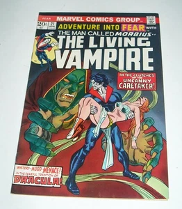 ADVENTURE into FEAR # 21 MARVEL COMICS 1974 HIGH GRADE MORBIUS LIVING VAMPIRE - Picture 1 of 8