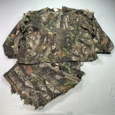 Duxbak Realtree Hardwoods 3D Leafy Camo Suit 2XL Jacket Pants Hunting Set Poly - Image 1 of 4